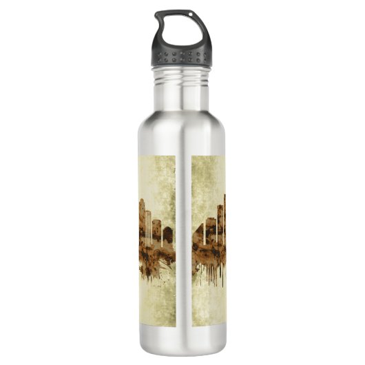 Seattle Washington Cityscape Waterfles (Achterkant)