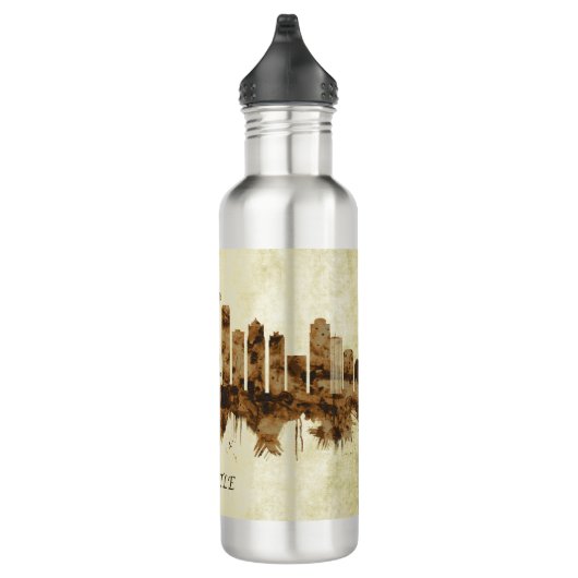 Seattle Washington Cityscape Waterfles (Rechts)