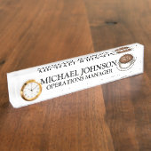 Seattle Washington Cup Coffee Latte Barista Naambordje (Zijkant)