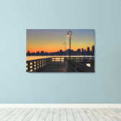 Seattle Washington Downtown Skyline Canvas Afdruk (Insitu (Houten vloer))