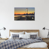 Seattle Washington Downtown Skyline Canvas Afdruk (Insitu (Slaapkamer))