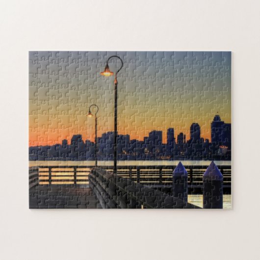 Seattle Washington Downtown Skyline Legpuzzel (Horizontaal)