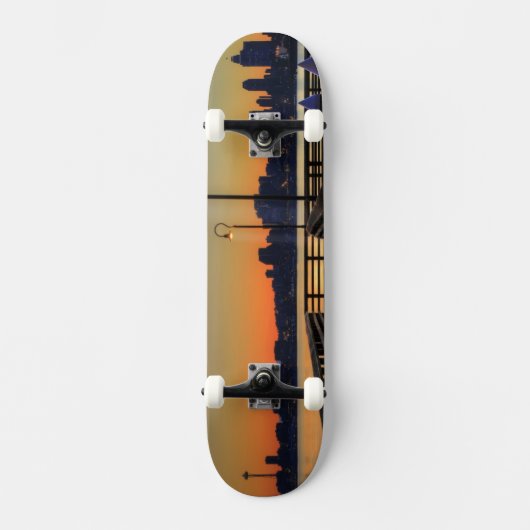 Seattle Washington Downtown Skyline Persoonlijk Skateboard (Voorkant)