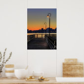 Seattle Washington Downtown Skyline Poster (Keuken)