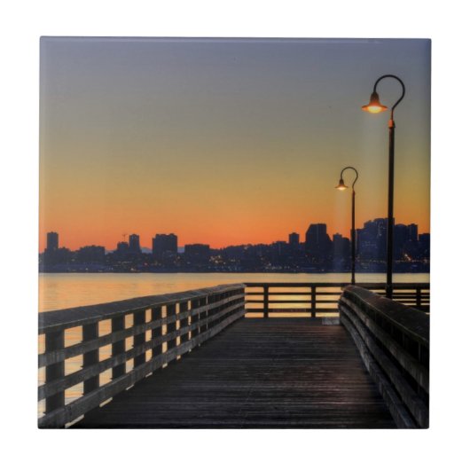 Seattle Washington Downtown Skyline Tegeltje (Voorkant)