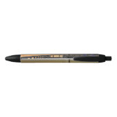 Seattle Washington Downtown Skyline Zwarte Inkt Pen (Achterkant)