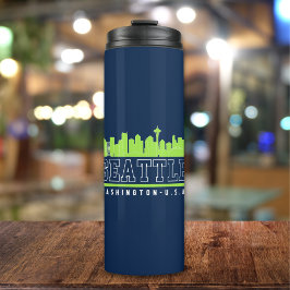 Seattle Washington Fun Skyline City Thermosbeker
