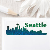 Seattle, Washington geïnspireerd adres retour labe Etiket (Insitu)
