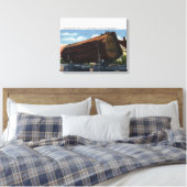 Seattle, Washington Giant Log en route naar Mill Canvas Afdruk (Insitu (Slaapkamer))