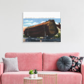 Seattle, Washington Giant Log en route naar Mill Canvas Afdruk (Insitu (Woonkamer))