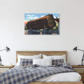 Seattle, Washington Giant Log en route naar Mill Canvas Afdruk (Insitu (Slaapkamer))