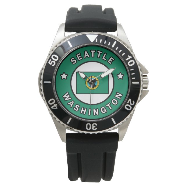 Seattle Washington Horloge (Voorkant)