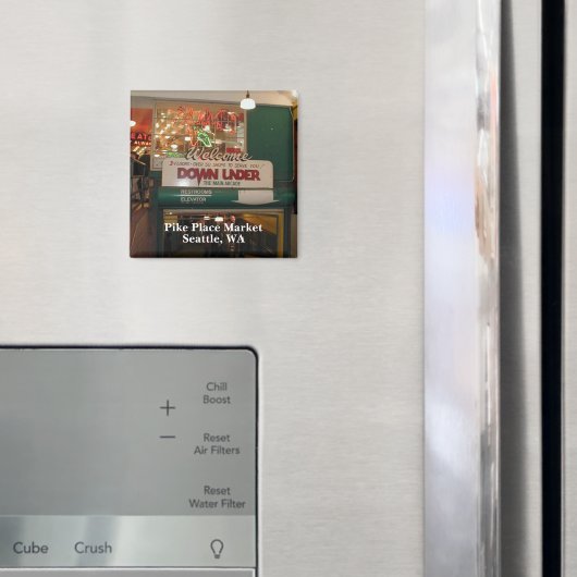 Seattle, Washington Interieur van Pike Place Marke Magneet (Insitu (Koelkast))