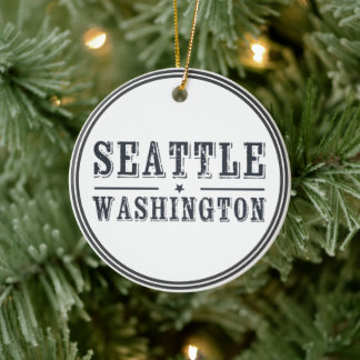 Seattle Washington Keramisch Ornament
