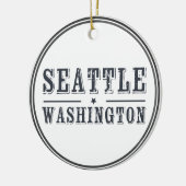 Seattle Washington Keramisch Ornament (Links)