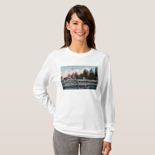 Seattle, Washington Madison Park Scene T-shirt (Voorkant volledig)