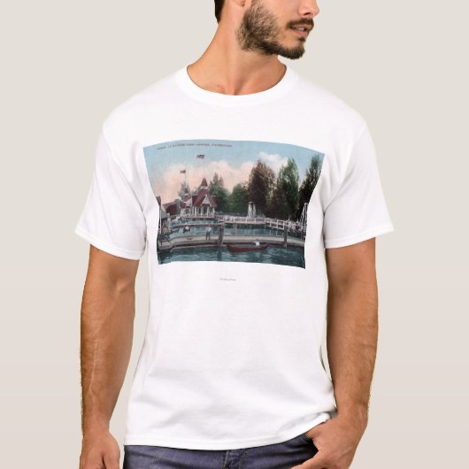 Seattle, Washington Madison Park Scene T-shirt (Voorkant)