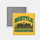 Seattle, Washington Magneet (Voorkant / Achterkant)