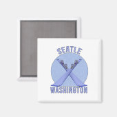 Seattle, Washington Magneet (Voorkant / Achterkant)