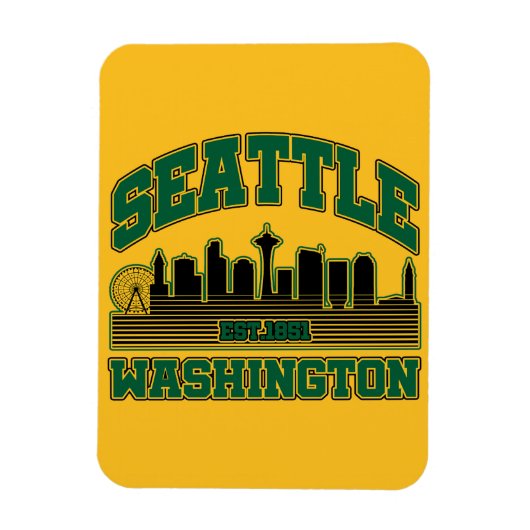 Seattle, Washington Magneet (Verticaal)