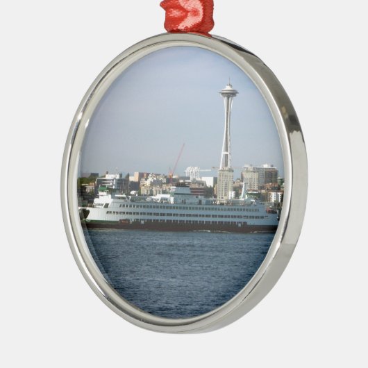 Seattle Washington Metalen Ornament (Links)