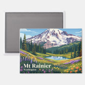 Seattle Washington Mt Rainier VS Magneet (Voorkant / Achterkant)
