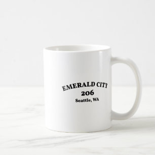 Seattle Washington Netnummer 206 Emerald City Koffiemok