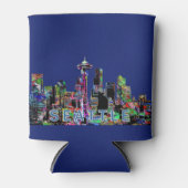 Seattle, Washington op graffiti Blikjeskoeler (Voorkant)