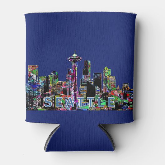 Seattle, Washington op graffiti Blikjeskoeler (Voorkant)