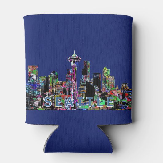 Seattle, Washington op graffiti Blikjeskoeler (Achterkant)