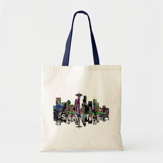 Seattle, Washington op graffiti Tote Bag (Voorkant)