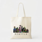 Seattle, Washington op graffiti Tote Bag (Voorkant)