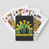 Seattle, Washington Pokerkaarten (Achterkant)