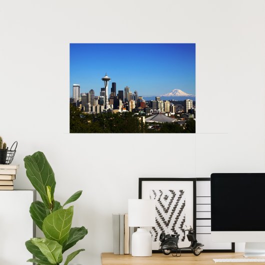 Seattle Washington Poster (Thuiskantoor)