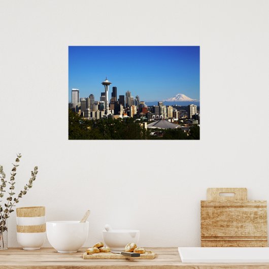 Seattle Washington Poster (Keuken)
