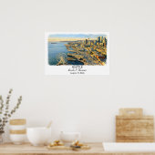 Seattle Washington Poster, Watercolor, Custom Poster (Keuken)