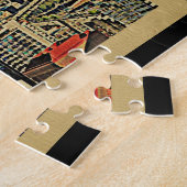 Seattle Washington Rainier Skyline Vintage Travel Legpuzzel (Zijkant)