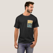 Seattle Washington Reisposter T-shirt (Voorkant volledig)