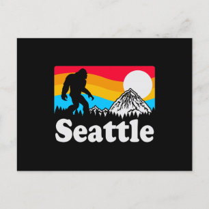 Seattle Washington Retro Bigfoot Briefkaart