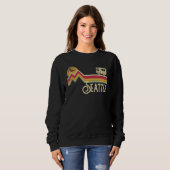 Seattle Washington Retro Style Mannen Vrouwen Trui (Voorkant volledig)