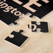 Seattle Washington Retro Travel Poster Legpuzzel (Zijkant)