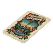 Seattle Washington Retro Vintage Magneet (Linkerzijde)