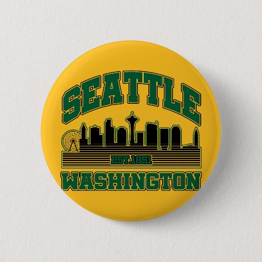 Seattle, Washington Ronde Button 5,7 Cm (Voorkant)