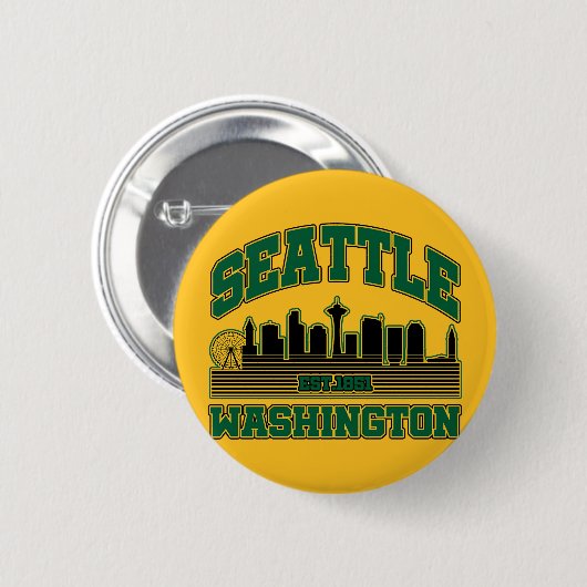 Seattle, Washington Ronde Button 5,7 Cm (Voorkant /achterkant)