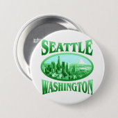 Seattle Washington Ronde Button 7,6 Cm (Voorkant /achterkant)