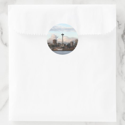 Seattle Washington Ronde Sticker (Tas)
