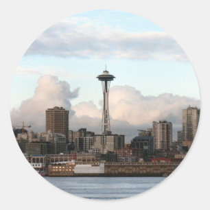 Seattle Washington Ronde Sticker
