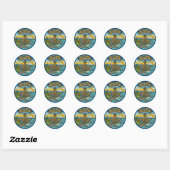 Seattle Washington Ronde Sticker (Vel)