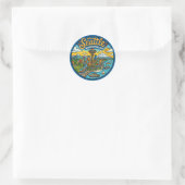 Seattle Washington Ronde Sticker (Tas)