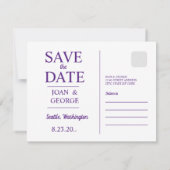 Seattle, Washington, Save The Date (Achterkant)